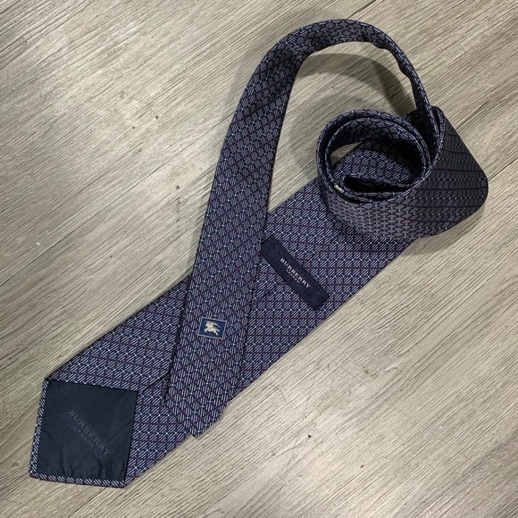 Burberry London Red, White, Blue Silk Tie - Picture 3 of 7